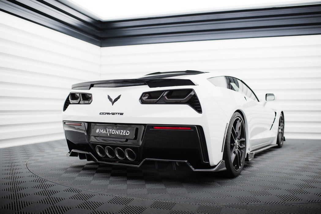 Central Rear Splitter (with vertical bars) Chevrolet Corvette C7