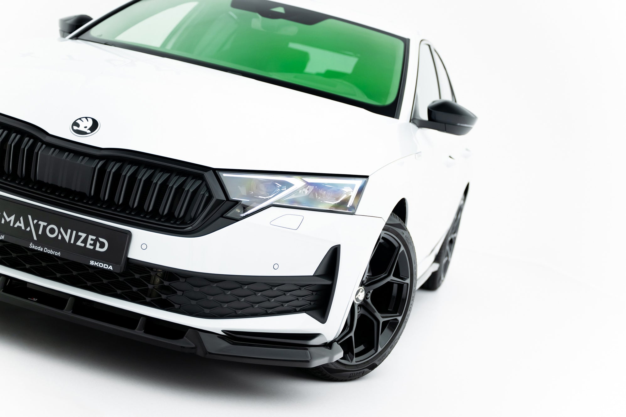 Front Splitter Skoda Octavia Sportline Liftback / Combi Mk4 Facelift ...