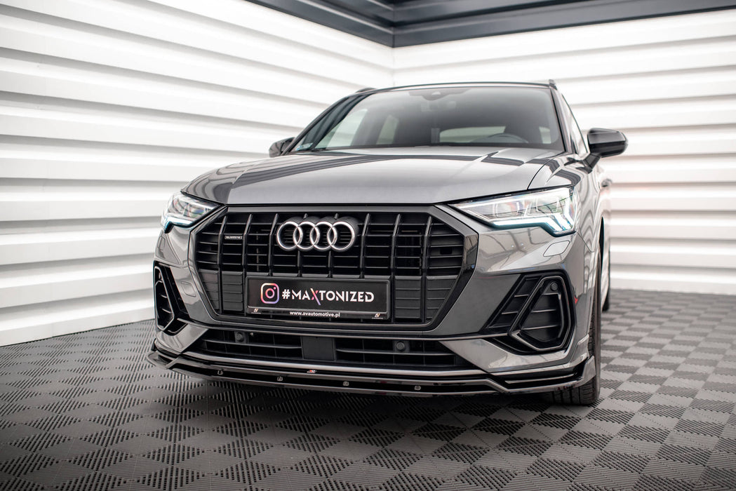 Front Splitter V.2 Audi Q3 S-Line SUV F3