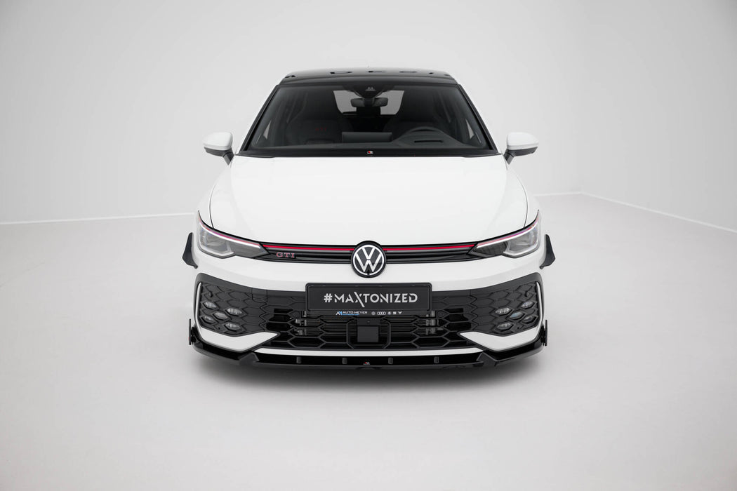 Front Splitter V.2 + Flaps Volkswagen Golf GTI / GTE / R-Line Mk8 Facelift
