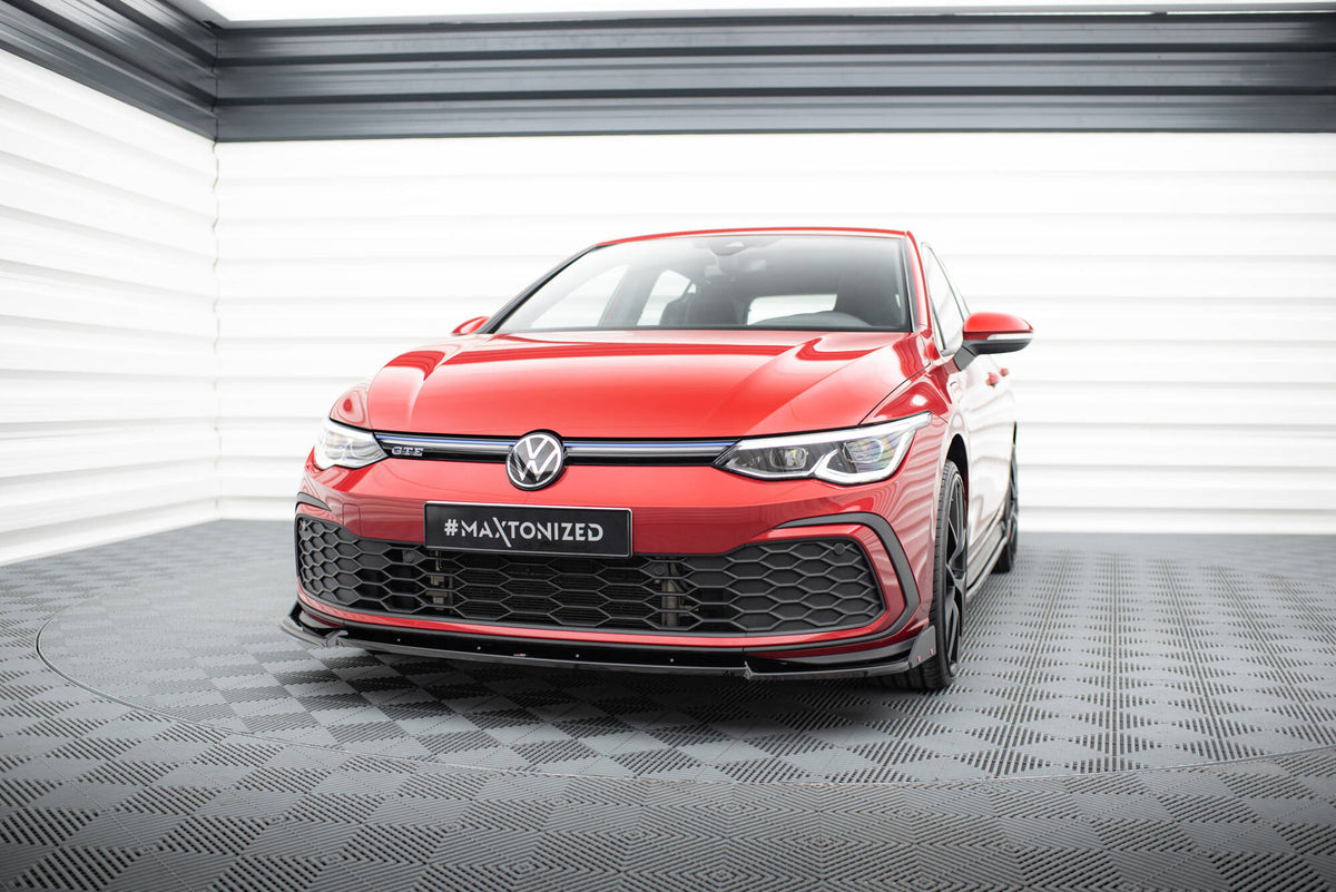 Front Splitter V.3 + Flaps Volkswagen Golf GTI / GTE / GTD / R-Line Mk ...