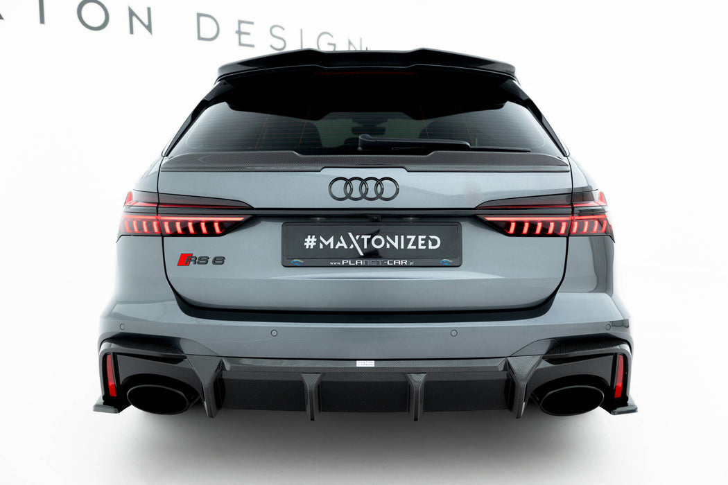 Prepreg Carbon Fiber Rear Diffuser Audi RS6 C8 / C8 Facelift (version without towbar)