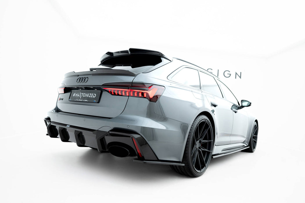 Prepreg Carbon Fiber Rear Diffuser Audi RS6 C8 / C8 Facelift (version without towbar)