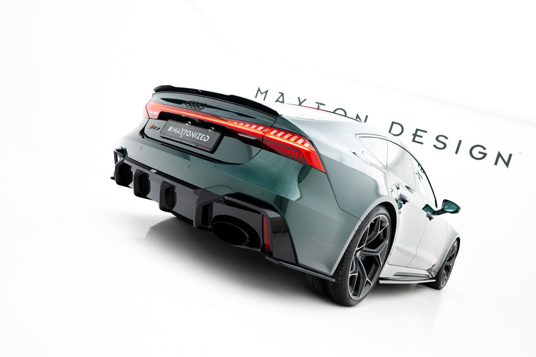 Prepreg Carbon Fiber Rear Diffuser Audi RS6 C8  (version with towbar)
