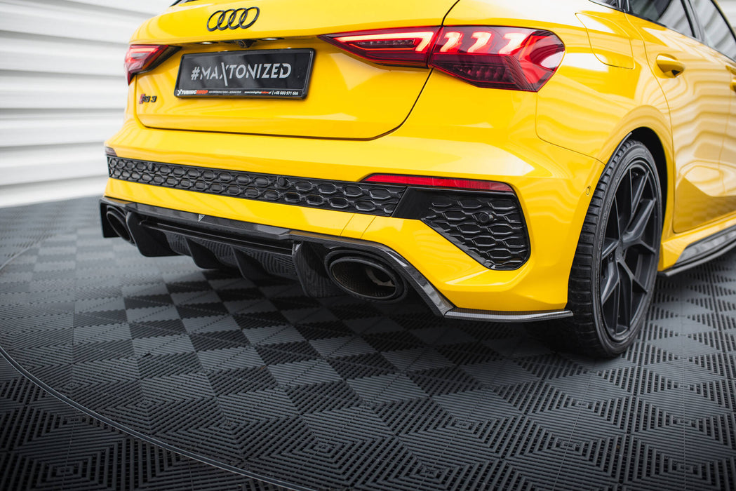 Prepreg Carbon Fiber Rear Side Splitters Audi RS3 Sportback 8Y - Harrys Euro