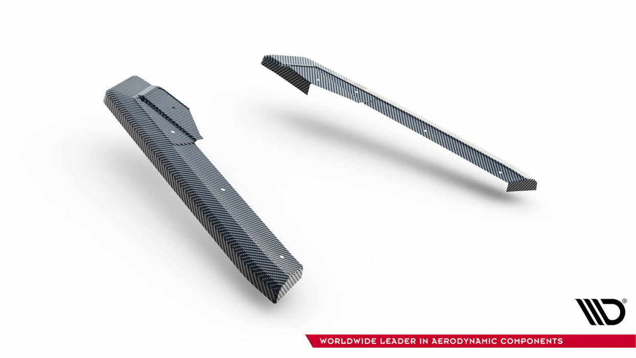 Prepreg Carbon Fiber Rear Side Splitters Audi RS6 C8 / C8 Facelift