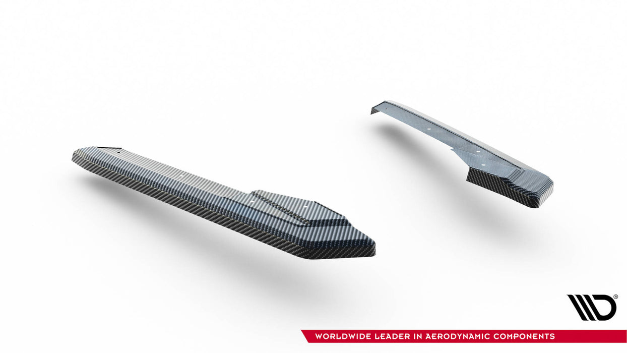 Prepreg Carbon Fiber Rear Side Splitters Audi RS6 C8 / C8 Facelift