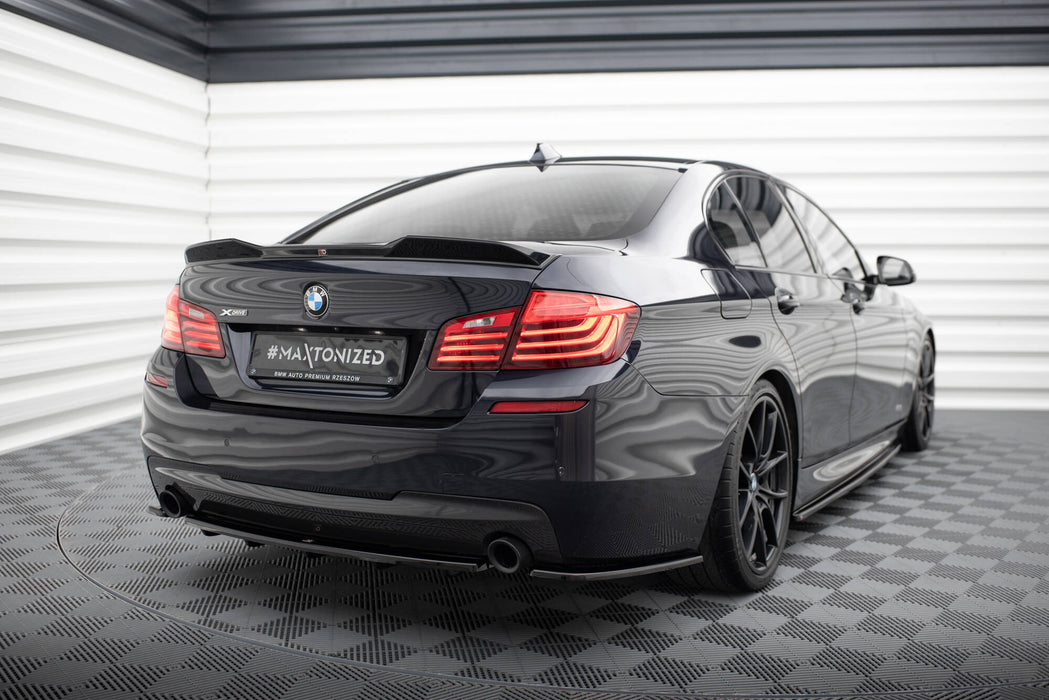 REAR SIDE SPLITTERS for BMW 5 M-Pack Sedan /Touring  F10/F11 (fits two single exhaust ends)