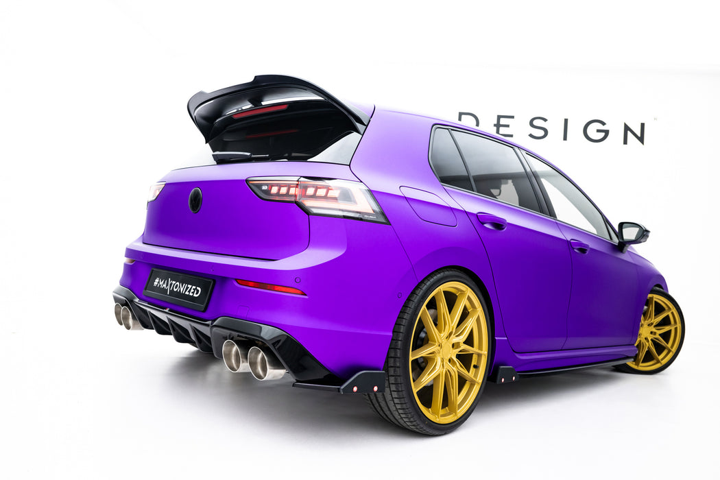 Rear Side Splitters V.5 + Flaps Volkswagen Golf R Hatchback Mk8