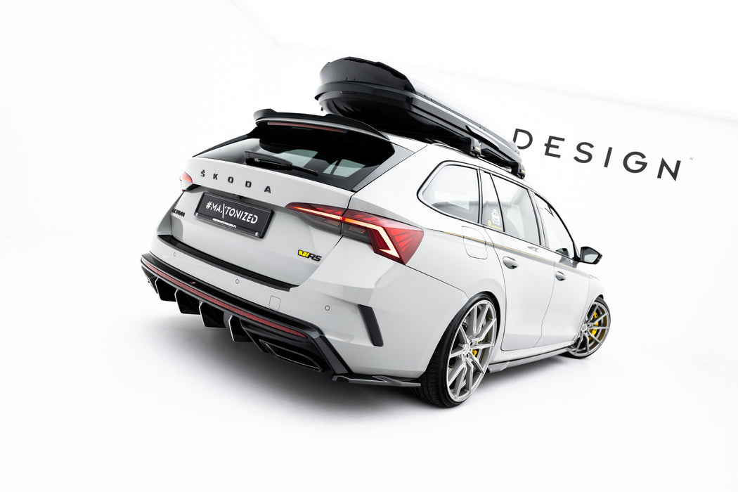 Rear Side Splitters V.7 Skoda Octavia RS Liftback / Combi Mk4 Facelift