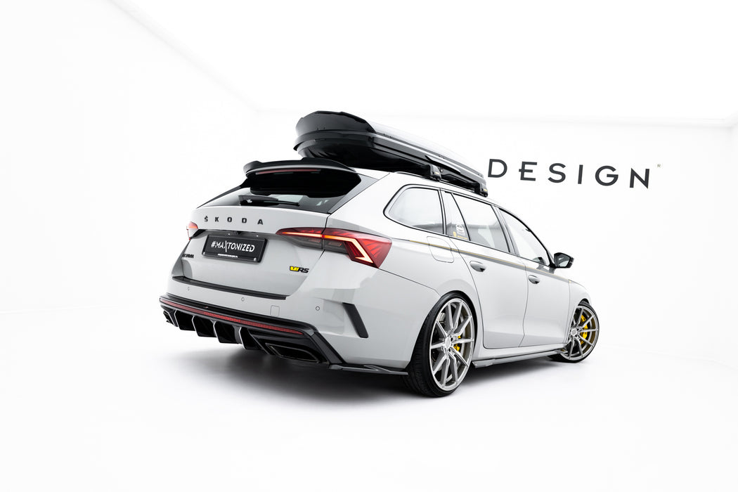 Rear Side Splitters V.7 Skoda Octavia RS Liftback / Combi Mk4 Facelift
