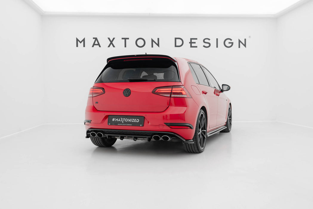 Rear Side Splitters Volkswagen Golf Hatchback R / R-Line Mk7 Facelift-VW-GO-7F-R-RSD1RED