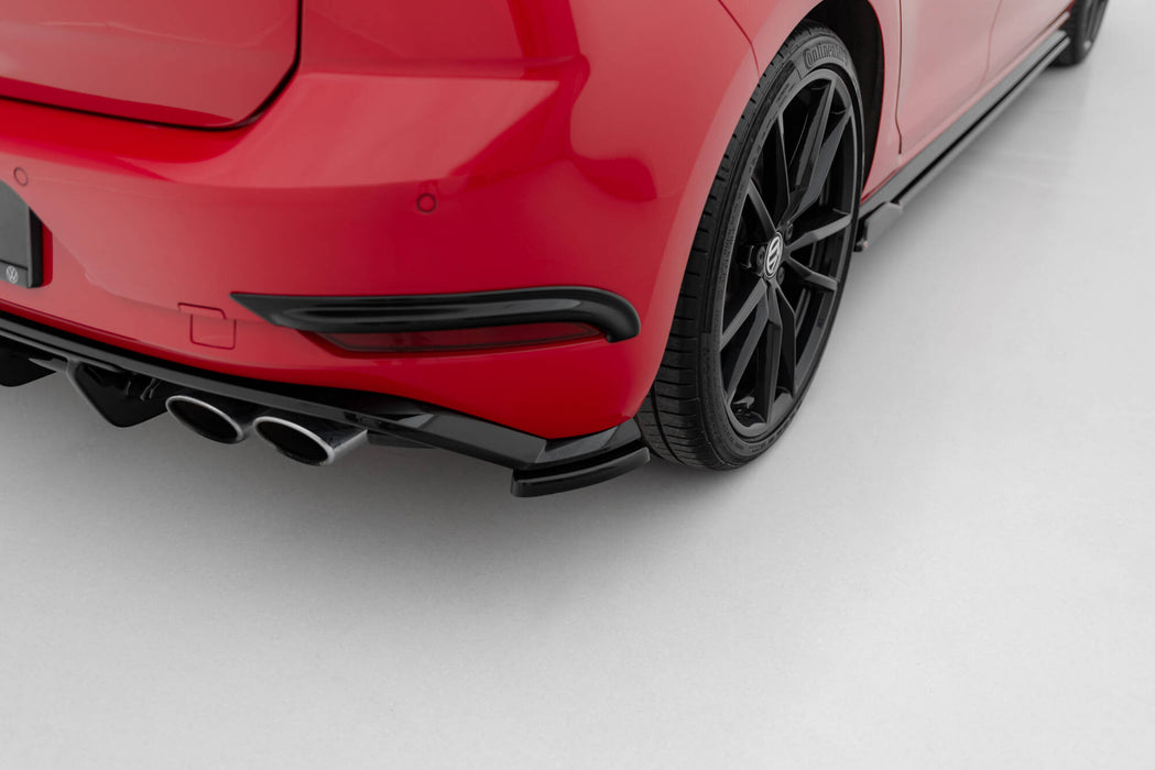 Rear Side Splitters Volkswagen Golf Hatchback R / R-Line Mk7 Facelift-VW-GO-7F-R-RSD1RED