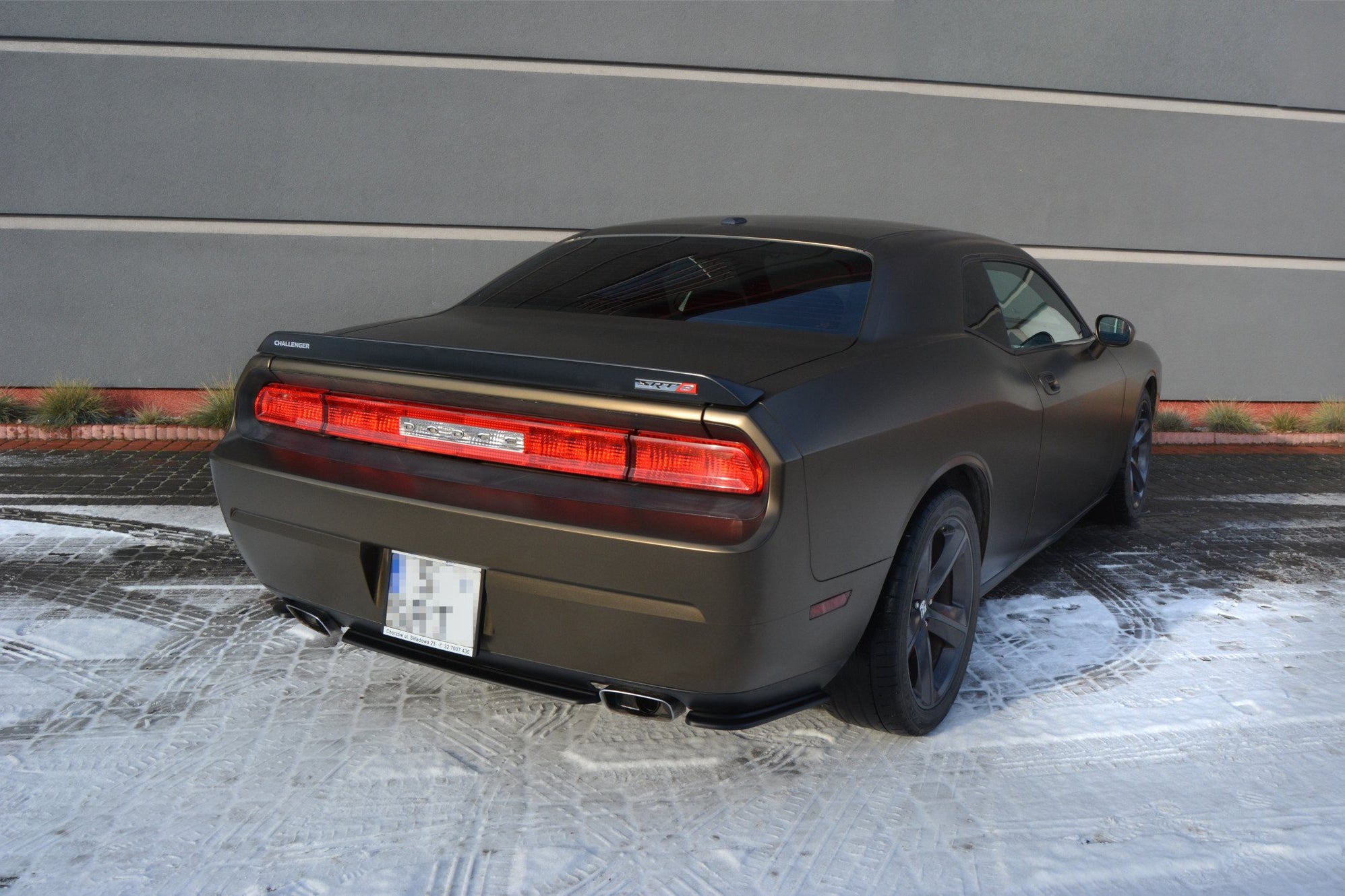 Rear Splitter DODGE CHALLENGER MK3. PHASE-I SRT8 COUPE (without vertic ...