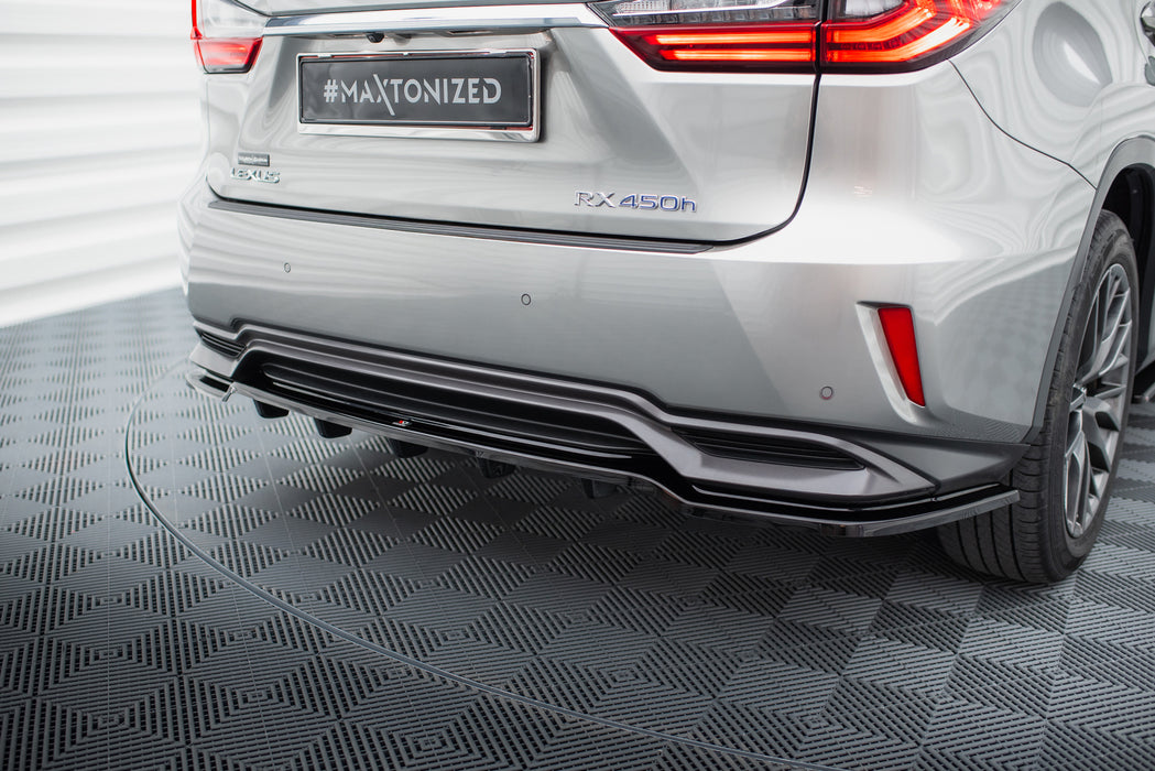 Rear Splitter Lexus RX Mk4 H (with vertical bars)
