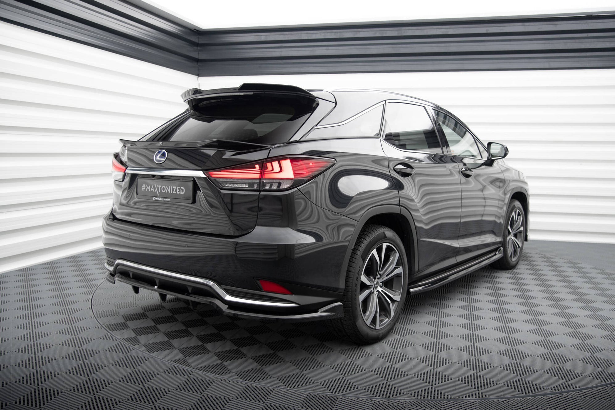 Lexux Rx Rear Ended Rear Splitter (with vertical bars) Lexus RX Mk4 Facelift — Harrys Euro