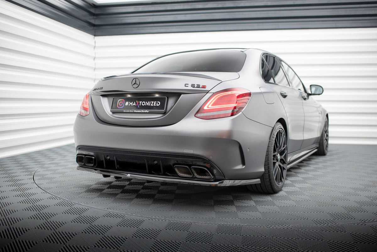 Rear Splitter (with vertical bars) Mercedes-AMG C63 Sedan / Estate W20 ...