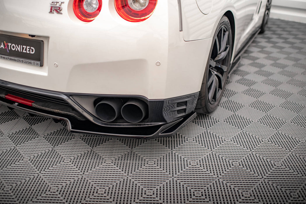 Rear Splitter (with vertical bars) Nissan GTR R35 Facelift-NI-GTR-4F2-RD1GplusRD2G