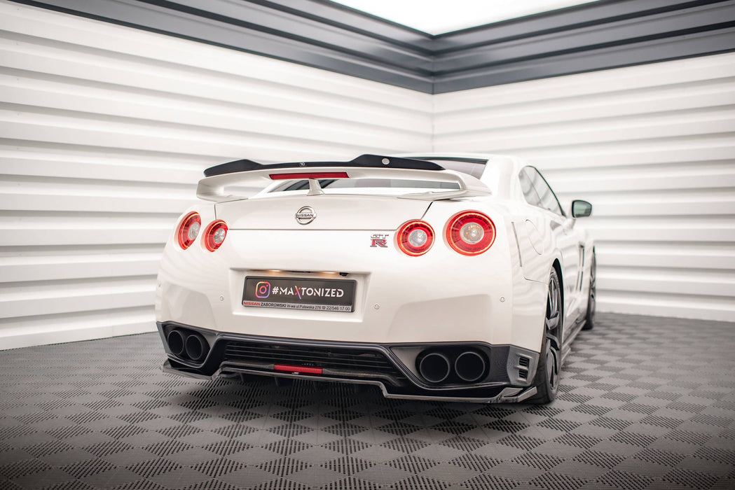 Rear Splitter (with vertical bars) Nissan GTR R35 Facelift-NI-GTR-4F2-RD1GplusRD2G