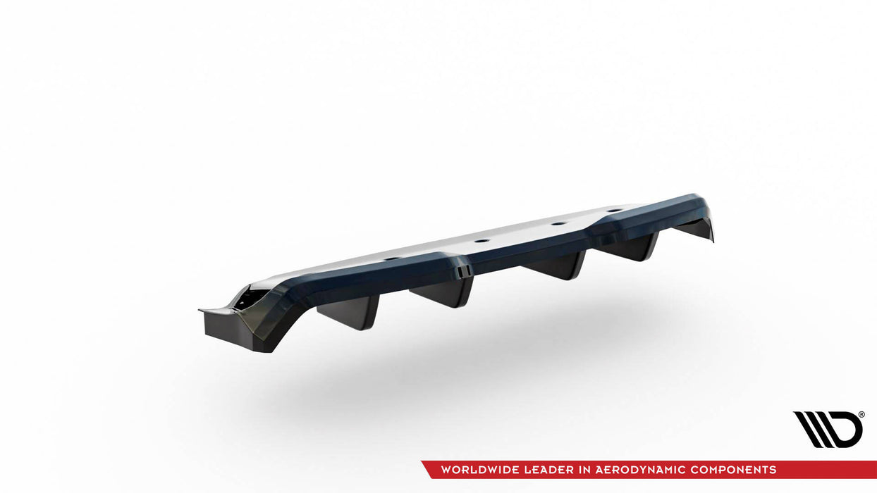 Rear Splitter (with vertical bars) Nissan GTR R35 Facelift-NI-GTR-4F3-RD1GplusRD2G