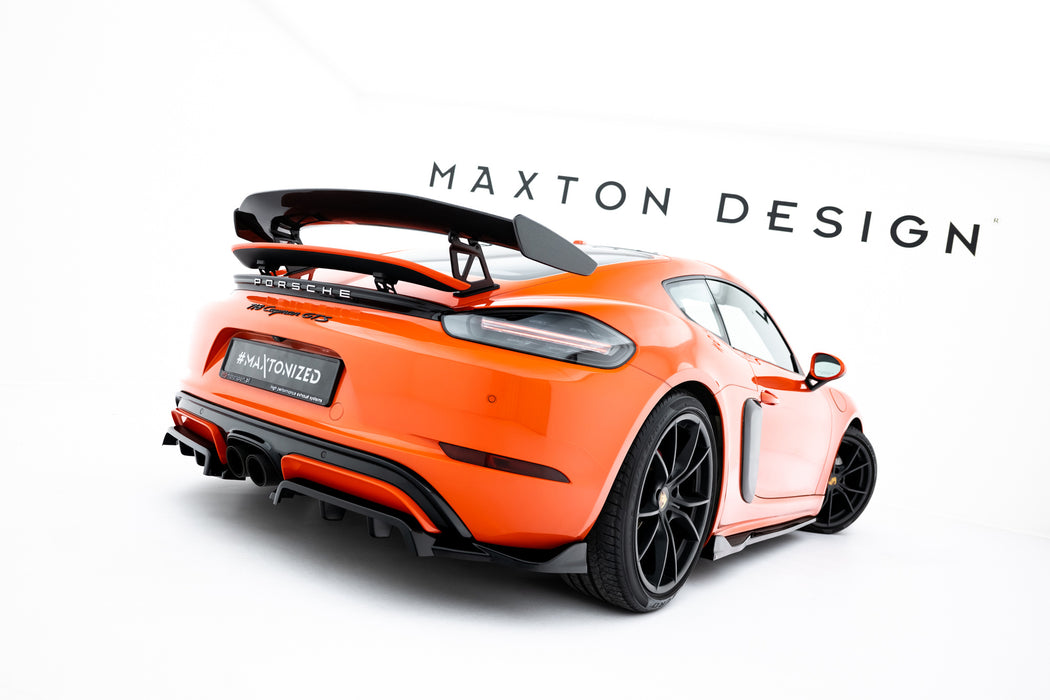 Prosche 718 Rear Rear Splitter (with vertical bars) Porsche 718 Cayman GTS 982c — Harrys ...