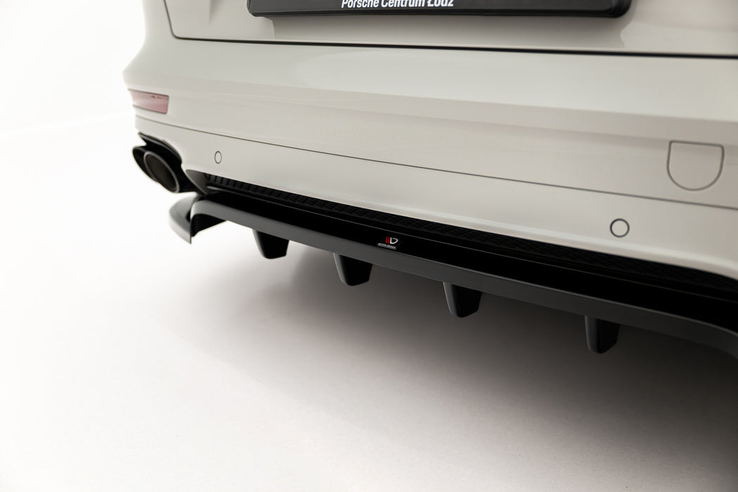 Rear Splitter (with vertical bars) Porsche Panamera E-Hybrid 971 Facelift