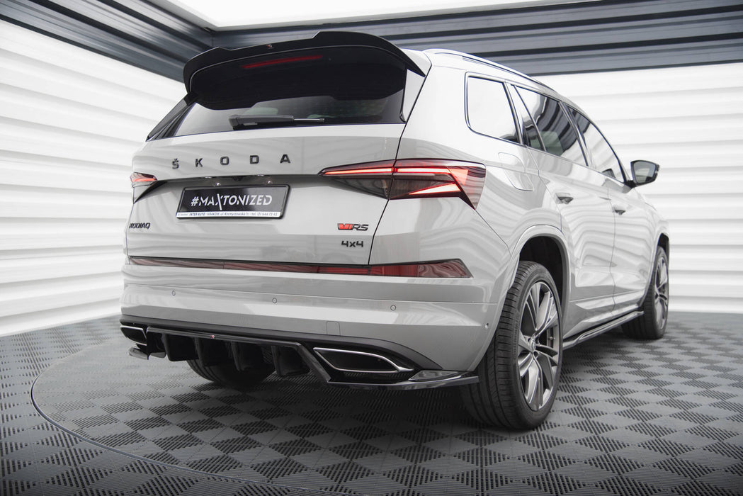 Rear Splitter (with vertical bars) Skoda Kodiaq RS Mk1 / Mk1 Facelift-SK-KO-1F-RS-RD1GplusRD2G