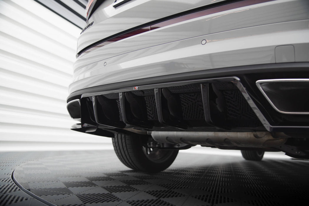 Rear Splitter (with vertical bars) Skoda Kodiaq RS Mk1 / Mk1 Facelift-SK-KO-1F-RS-RD1GplusRD2G