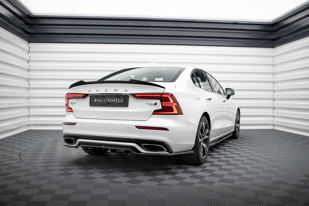 Rear Splitter (with vertical bars) Volvo S60/V60 R-Design Mk3-VO-S60-3-RDESIGN-RD1GplusRD2G