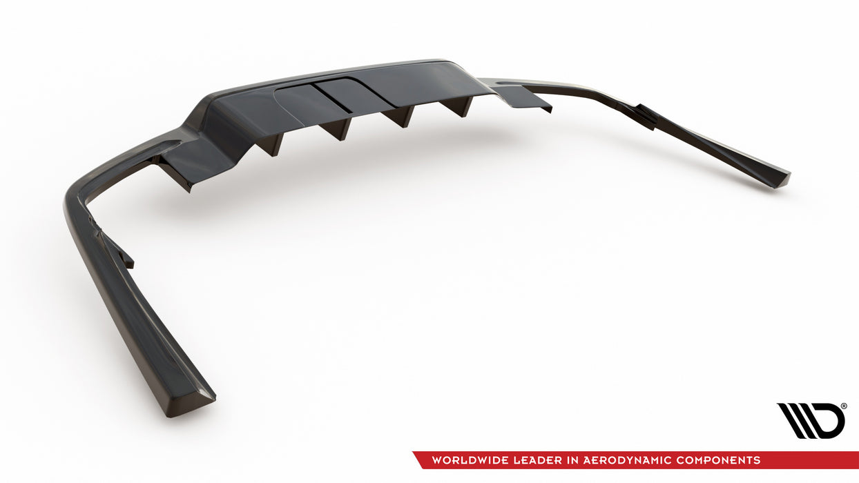 Rear Splitter (with vertical bars) Volvo S60/V60 R-Design Mk3-VO-S60-3-RDESIGN-RD1GplusRD2G