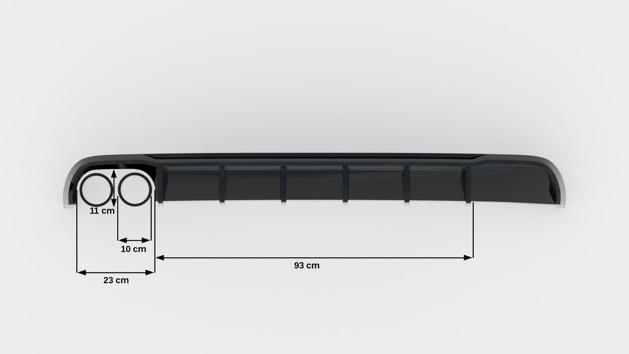 Rear Valance Audi A6 Sedan / Avant C7 (Single side dual exhaust version)