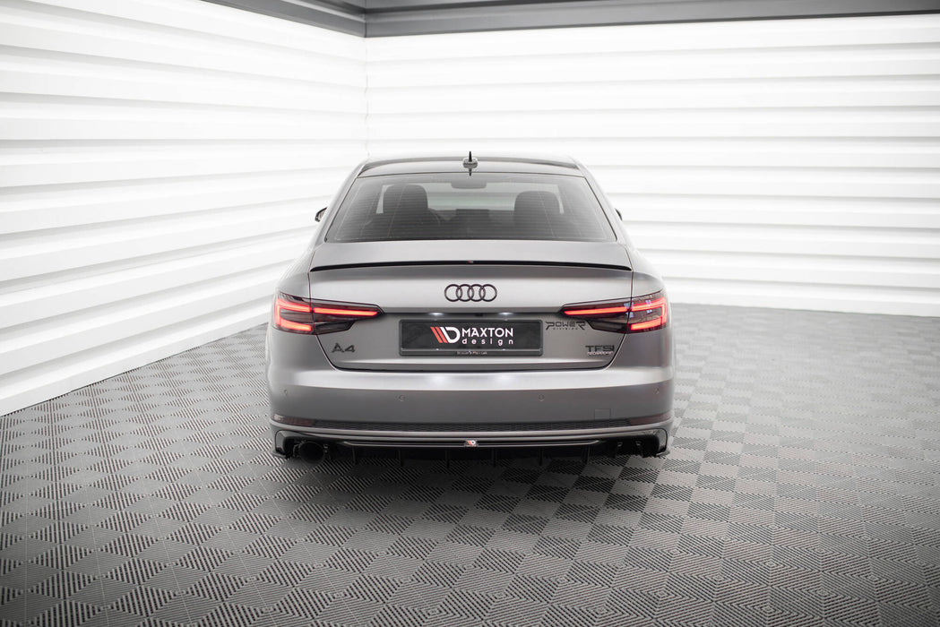Rear Valance V.1 Audi A4 S-line B9 (Version with single exhaust tips on one side)