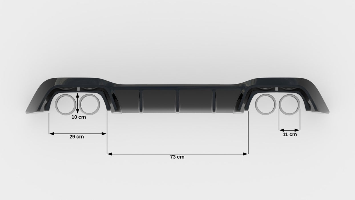 Rear Valance V.1 Volkswagen Golf R Hatchback Mk8