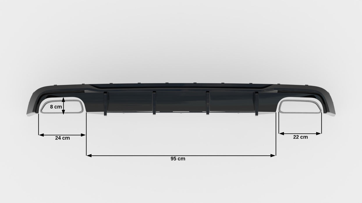Rear Valance V.2 Audi A6 / A6 C7 S-line/ S6 C7 Facelift
