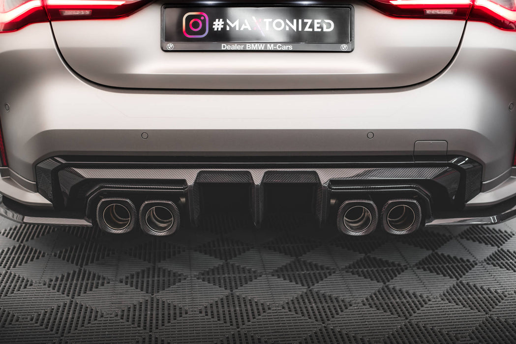 Set of Prepreg Carbon Fiber Splitters BMW M4 Coupe G82 / G82 Facelift