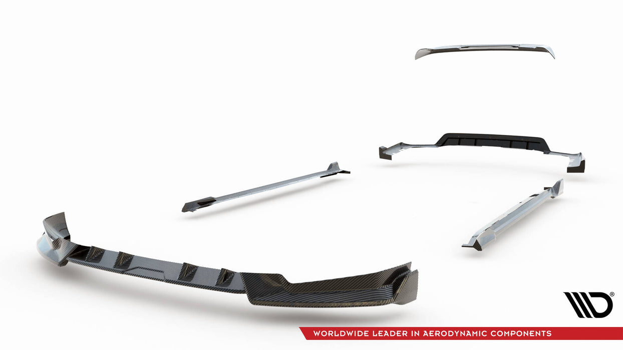 Set of Prepreg Carbon Fiber Splitters BMW X5 M-Pack G05 Facelift