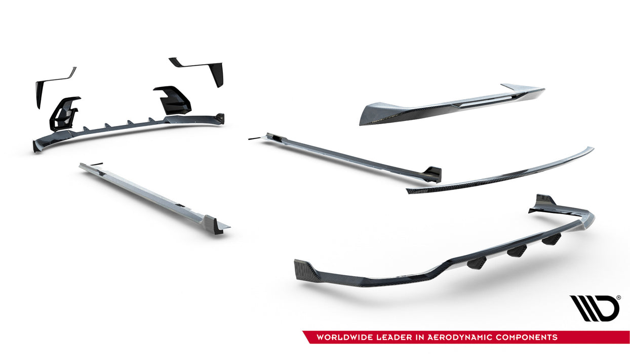 Set of Prepreg Carbon Splitters V.2 BMW X7 M-Pack G07 Facelift
