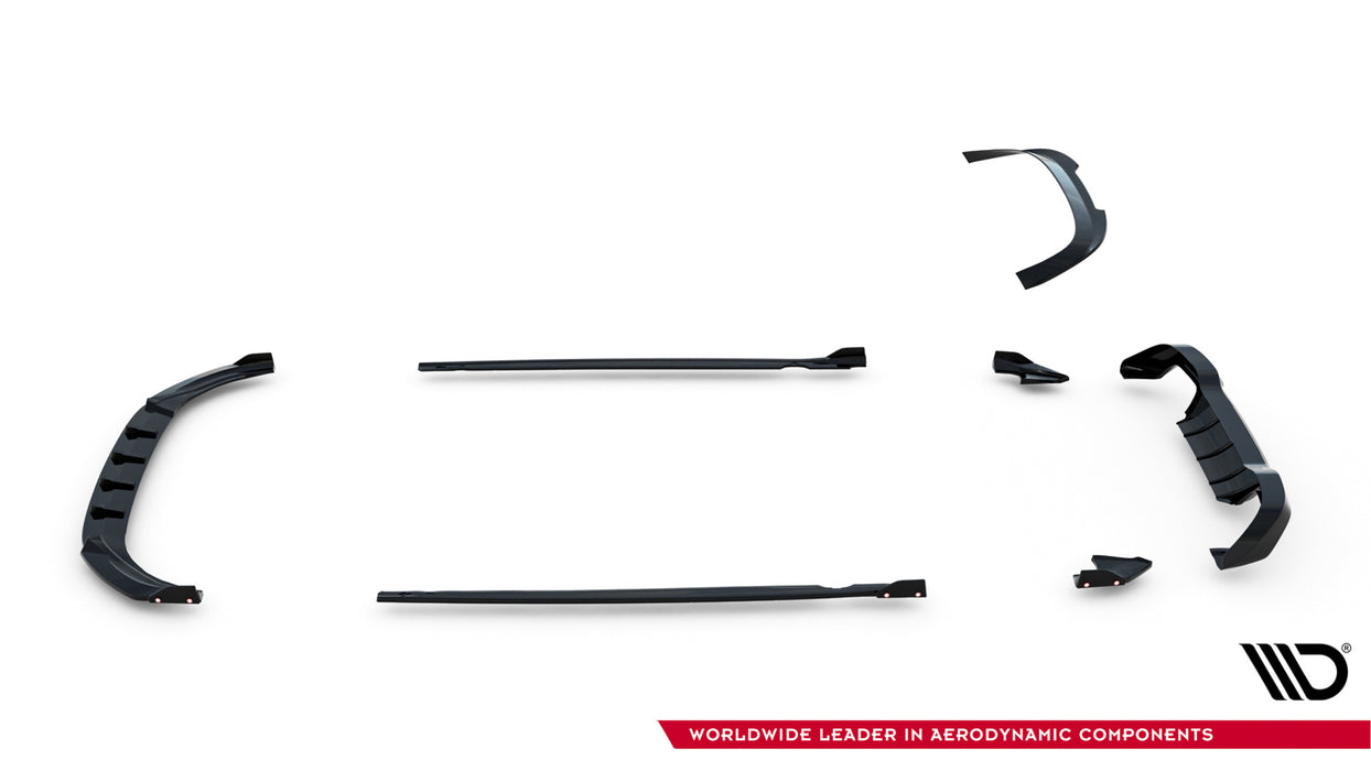 Set of Splitters V.4 Volkswagen Golf R Hatchback Mk8 Facelift