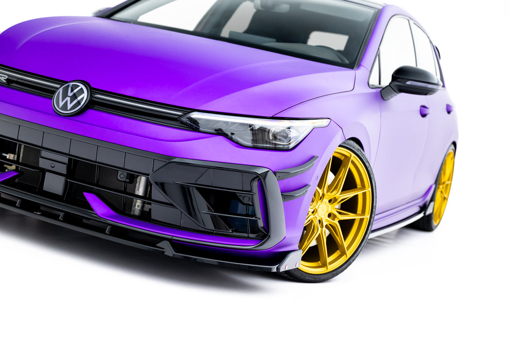 Set of Splitters V.4 Volkswagen Golf R Hatchback Mk8 Facelift