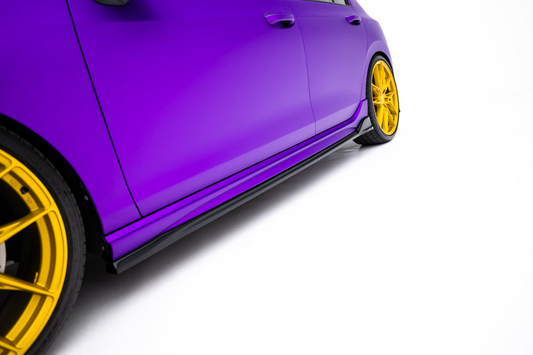 Set of Splitters V.6 Volkswagen Golf R Hatchback Mk8 Facelift