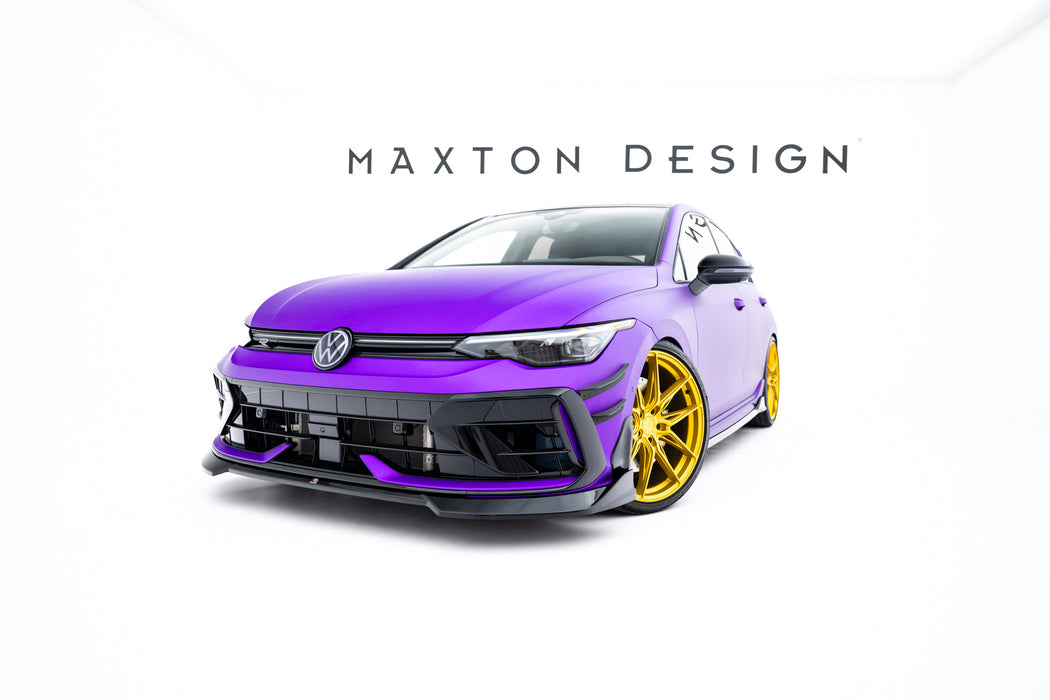 Set of Splitters V.6 Volkswagen Golf R Hatchback Mk8 Facelift