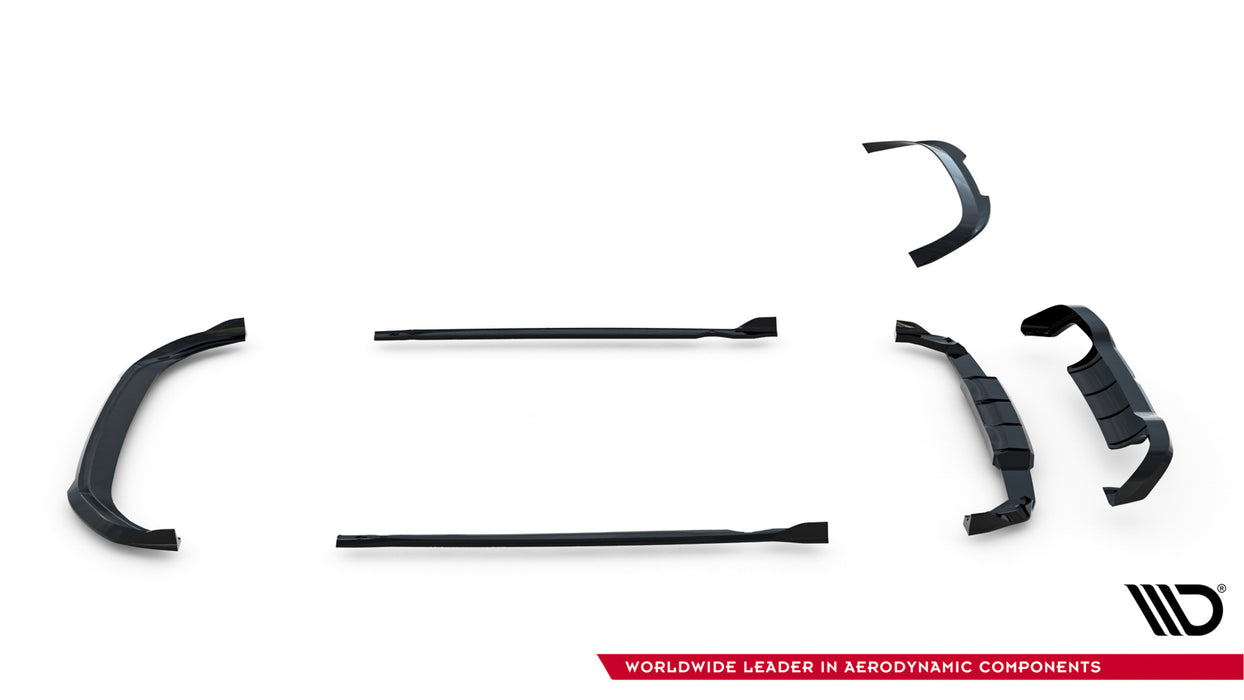 Set of Splitters V.6 Volkswagen Golf R Hatchback Mk8 Facelift