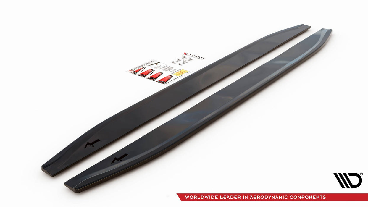 Side Skirts Diffusers Mercedes-AMG / AMG-Line GLE Coupe  C167 / C167 Facelift-ME-GLE-C167-AMG-SD1G