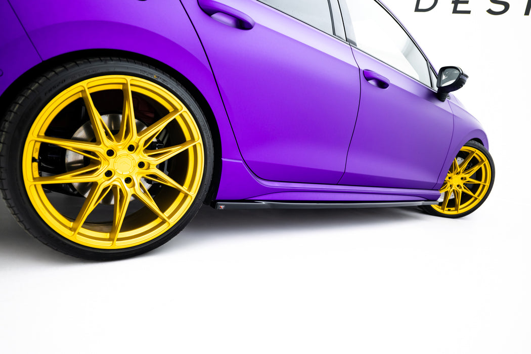 Side Skirts Diffusers V.1 Volkswagen Golf R Hatchback Mk8
