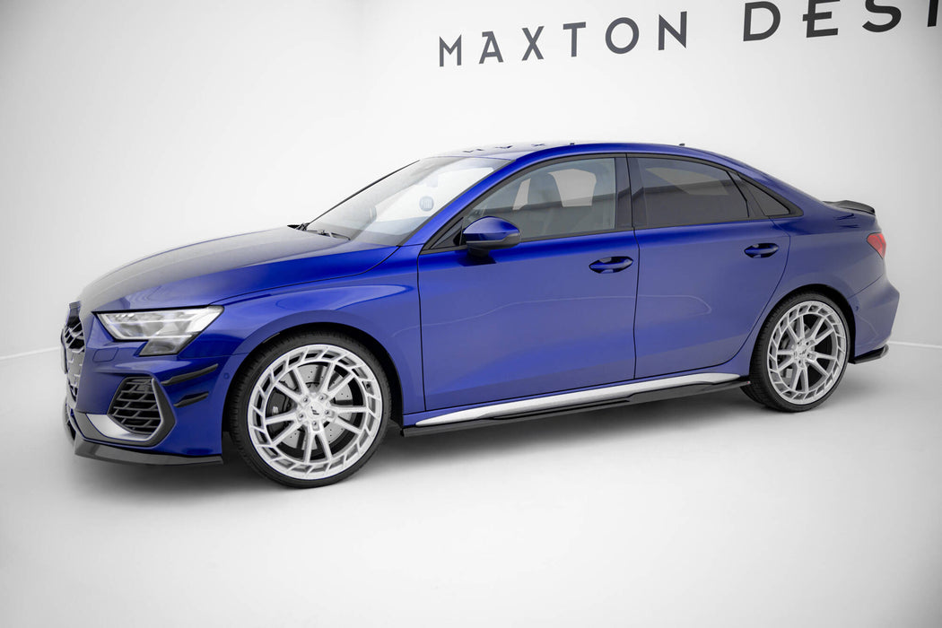 Side Skirts Diffusers V.2 Audi S3 Sportback / A3 S-line Sportback  8Y Facelift