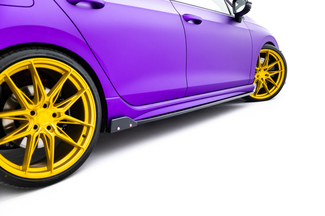 Side Skirts Diffusers V.2 + Flaps Volkswagen Golf R Hatchback Mk8
