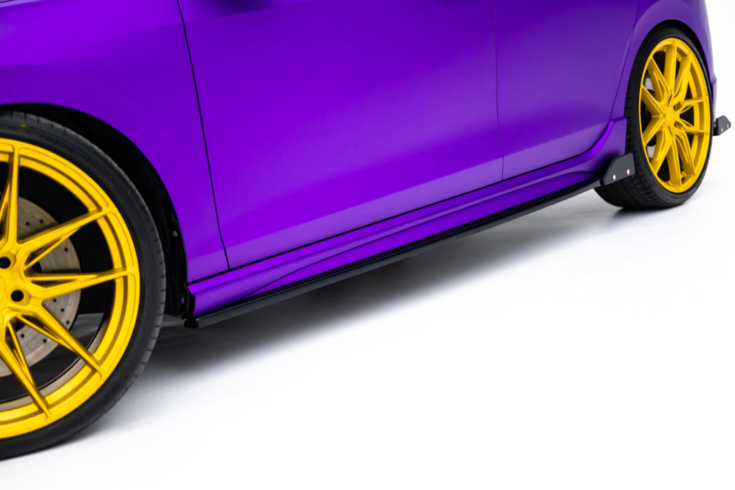 Side Skirts Diffusers V.2 + Flaps Volkswagen Golf R Hatchback Mk8
