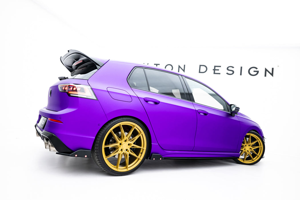 Side Skirts Diffusers V.2 + Flaps Volkswagen Golf R Hatchback Mk8