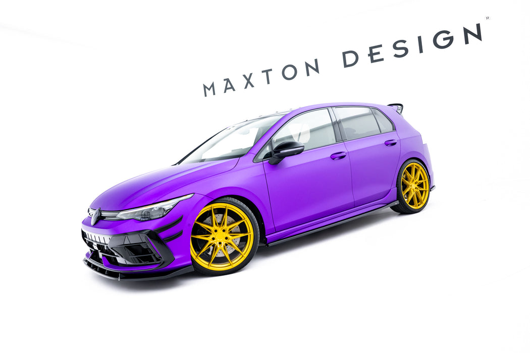 Side Skirts Diffusers V.2 Volkswagen Golf R Hatchback Mk8