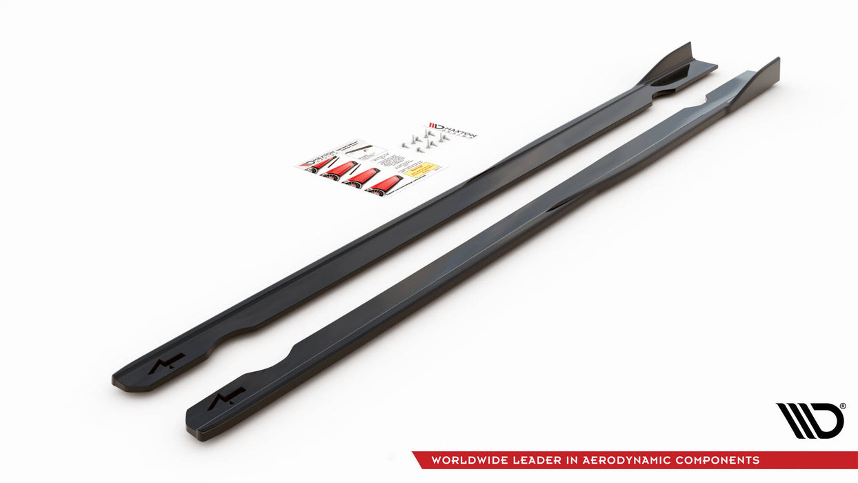 Side Skirts Diffusers V.2 Volkswagen Golf R / R-Line Mk7 - Harrys Euro